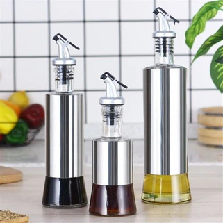 Glass boutèy lwil oliv